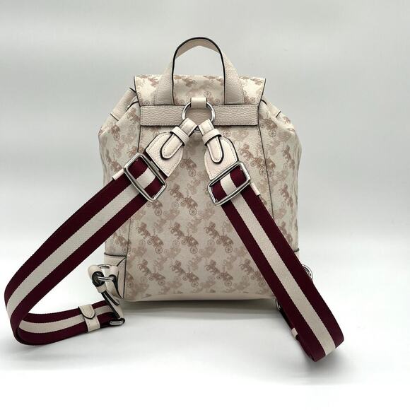 Coach Cream and Brown Backpack - Picture 4 of 14